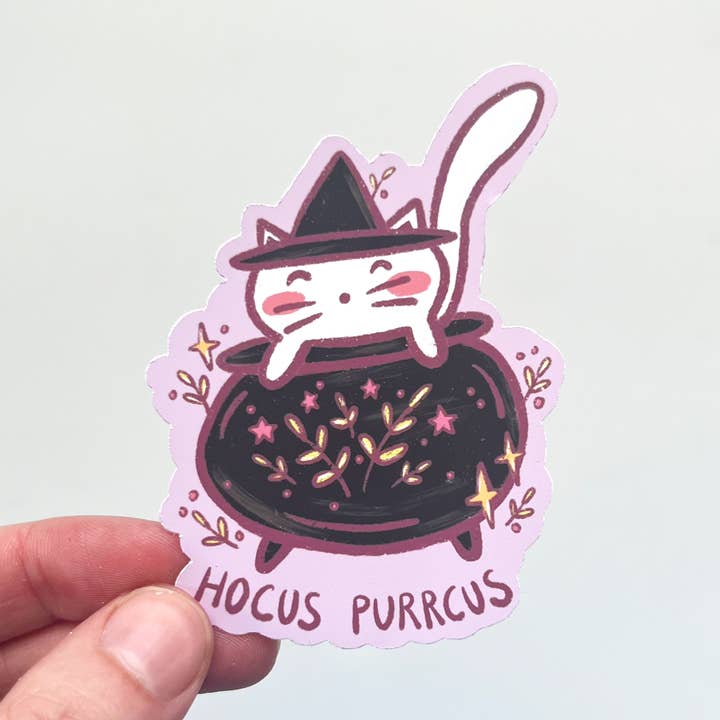 Adhesivo Hocus Purrcus para venta al por mayor de Keegsie Designs