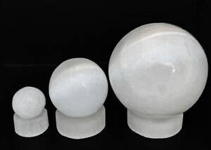 Shamans Crystal - Wholesale Spiritual Stone/Crystal - Selenite Crystal Balls, Satin Spar Spheres1