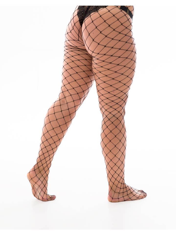 Pamela Mann - Wholesale Tights - Women's - Extra Large Net Tights2