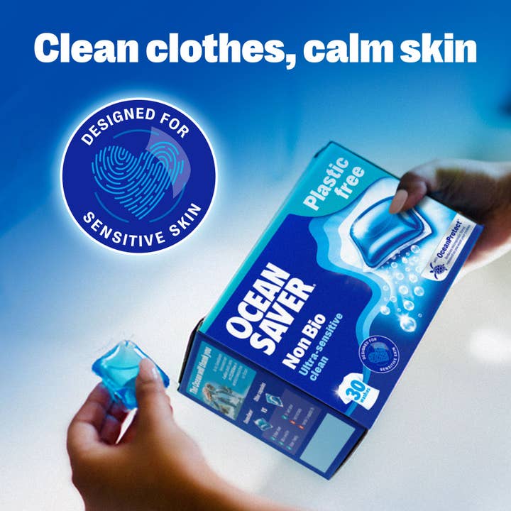 OceanSaver – wholesale Laundry detergent powder/pods – Non-Bio Laundry Detergent Capsules (30 Wash)5