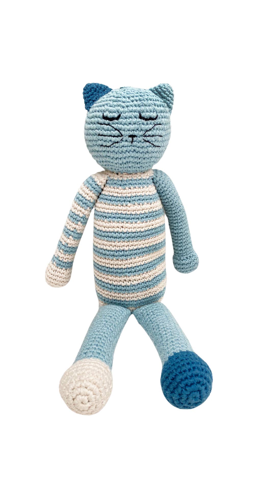 Pebble - Wholesale Stuffed/Plush Toy - Kids & Baby - HandmadeSleeping Kitten Plush Toy | Organic Cotton Crochet2
