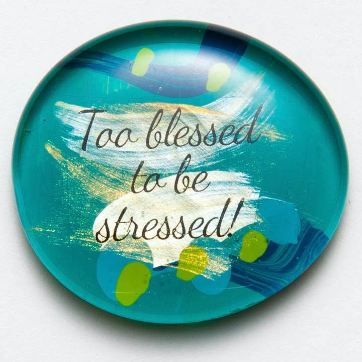 Verzamel stenen - zinnen - te gezegend om gestrest te worden voor wholesale door Gather Studios