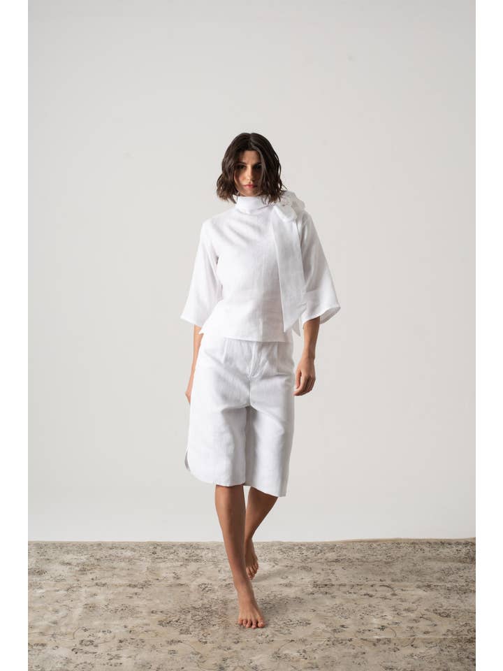 LUXMII - Wholesale Shorts – Women’s - Jager Bermuda Shorts White11