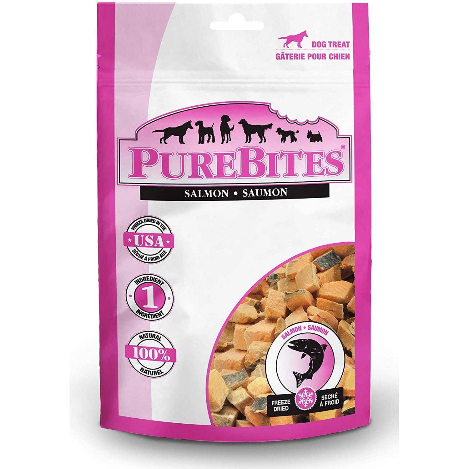 Elite Pet Distributors - Wholesale Pet Treats - Dog - PureBites Freeze-Dried Salmon Dog Treats0