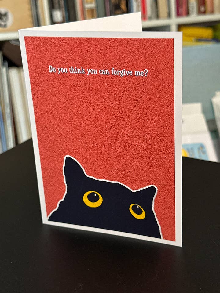 Por favor, me perdoe cartão de saudação por atacado de Mobius Theory