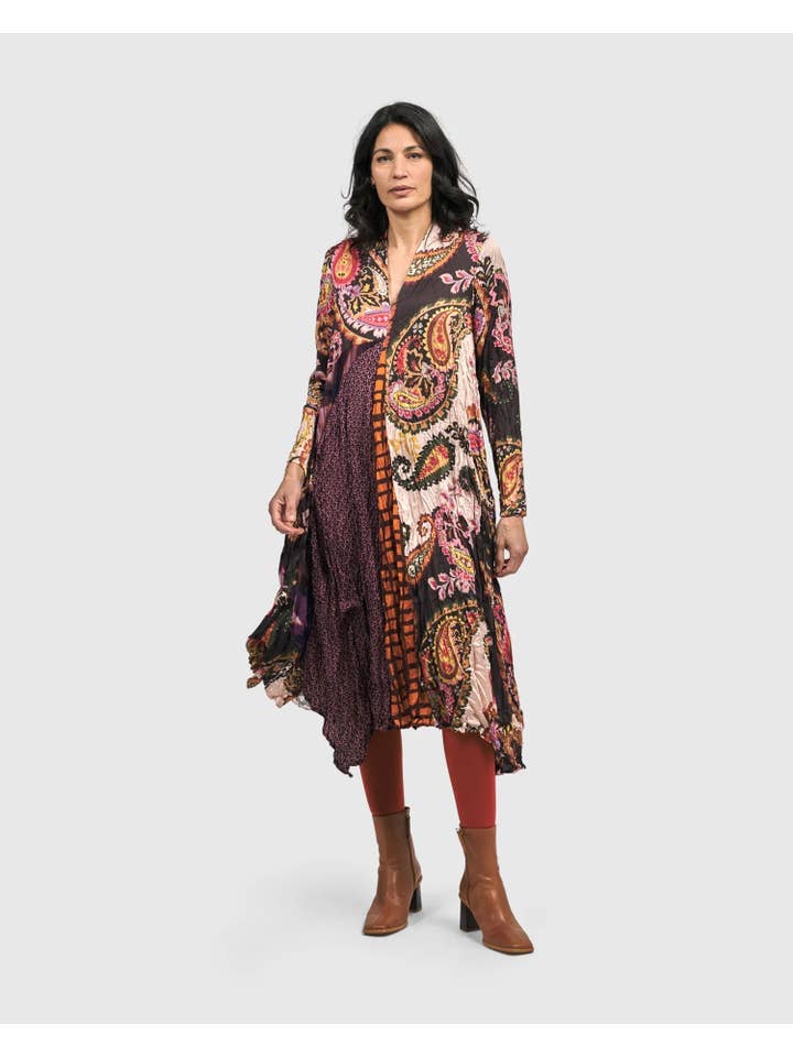 Lavinia Swing Dress, Paisley for wholesale on Faire