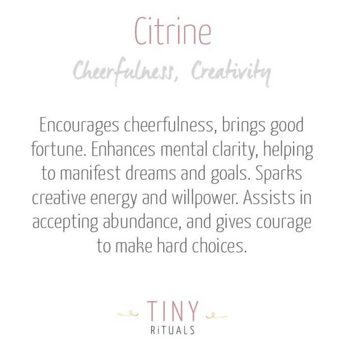 Tiny Rituals - Wholesale Spiritual Stone/Crystal - Natural Citrine Tower3