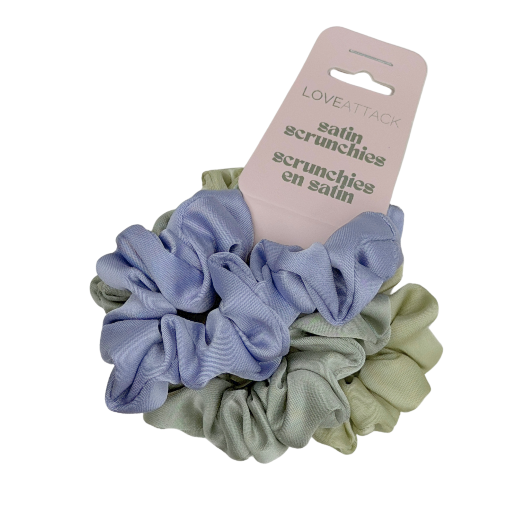 Love Attack - Wholesale Scrunchie - Women's - Small Satin Scrunchie Set - 3pcs1