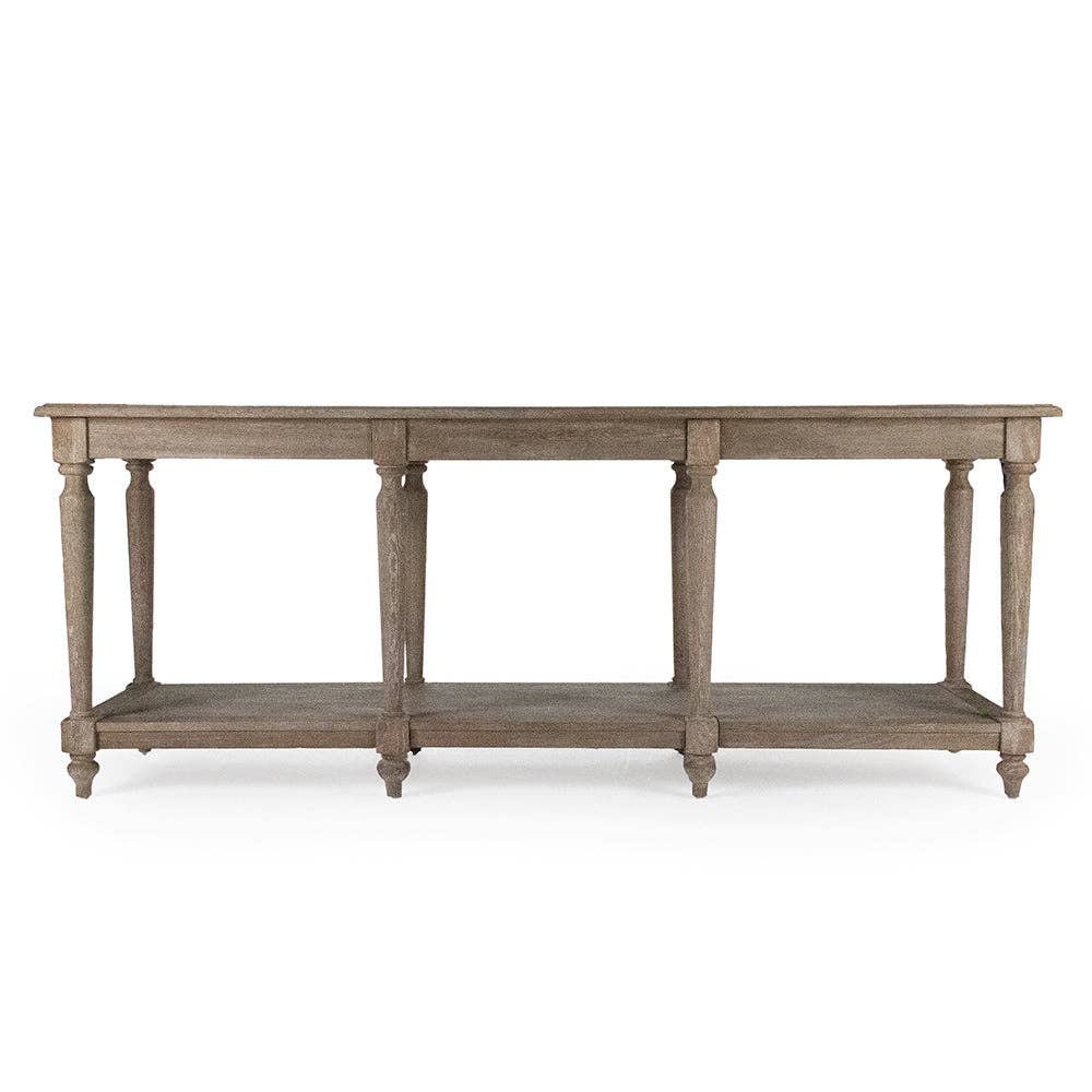 Zentique Inc. - Wholesale Console Table - Alsace Console Table - Limed Grey Oak Finish1