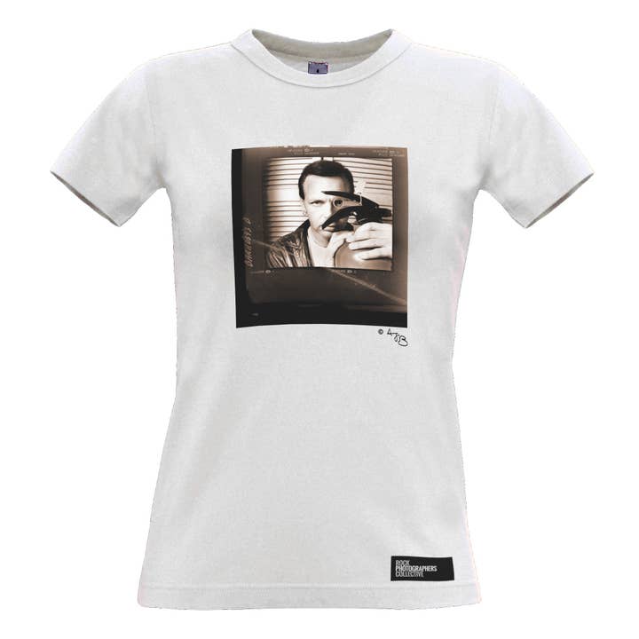 Rock Photographers Collective - Venta al por mayor Camiseta estampada - Mujer - Camiseta para mujer Gary Numan - Tubeway Army (4). Marco de película