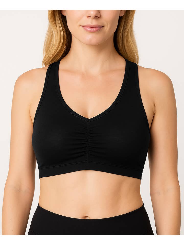 I-Wear Brands - Wholesale Sports Bra - Women's - 5 Pack Women's Cotton Racerback Pull-Over Sports Bra