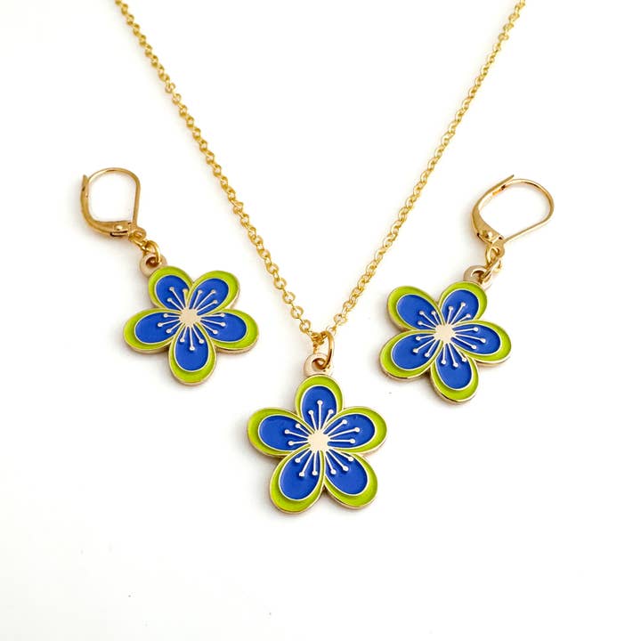 Blüten-Ohrringe für den Großhandel von Kinzoku