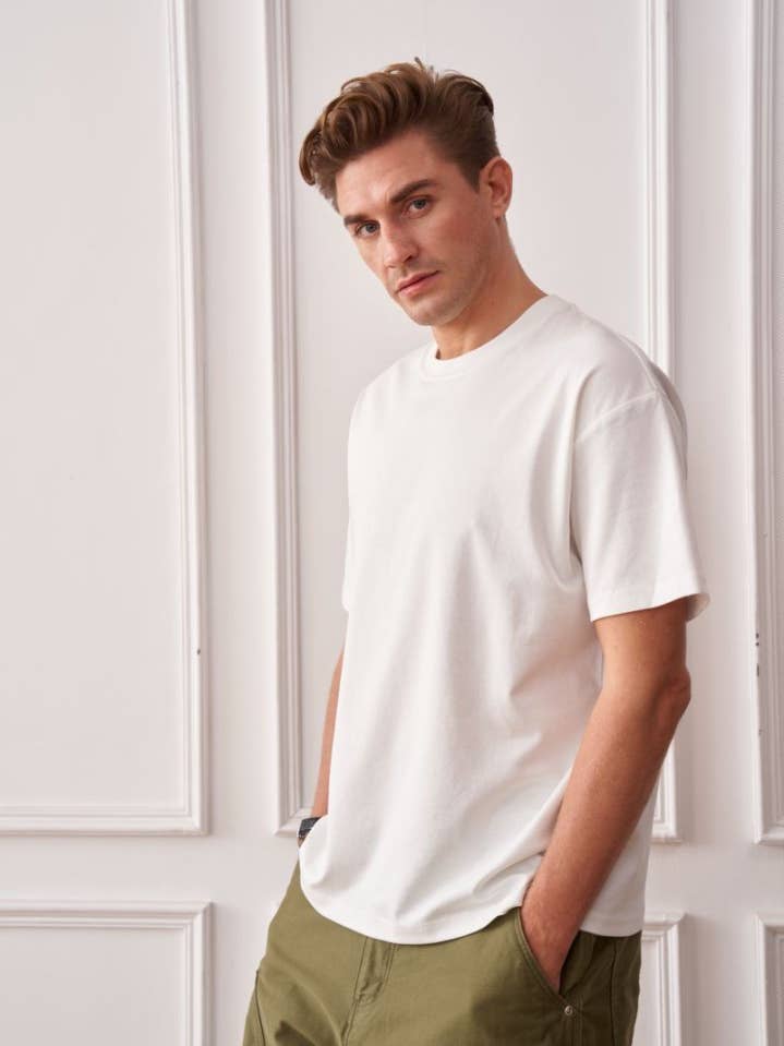 T-shirt Frame - Blanc pour la vente par Hipland