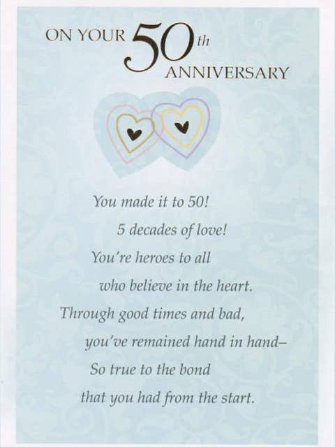 Anniversary 50th Golden | GRTC | SM | 24040J for wholesale by DICKENS INC.