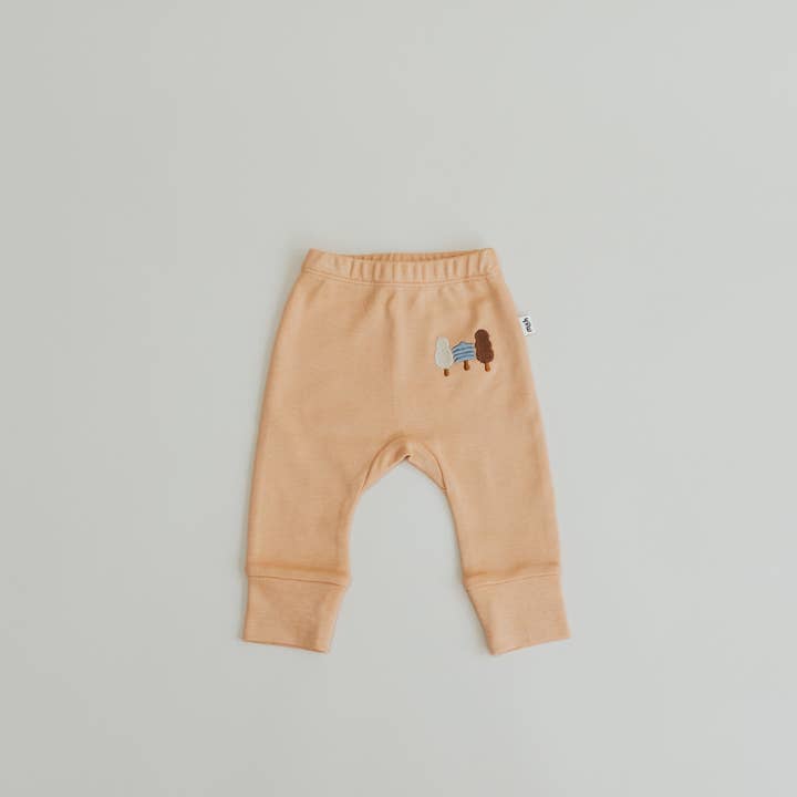 100% Organic Cotton Leggings in Clay for wholesale by Mini & Humble