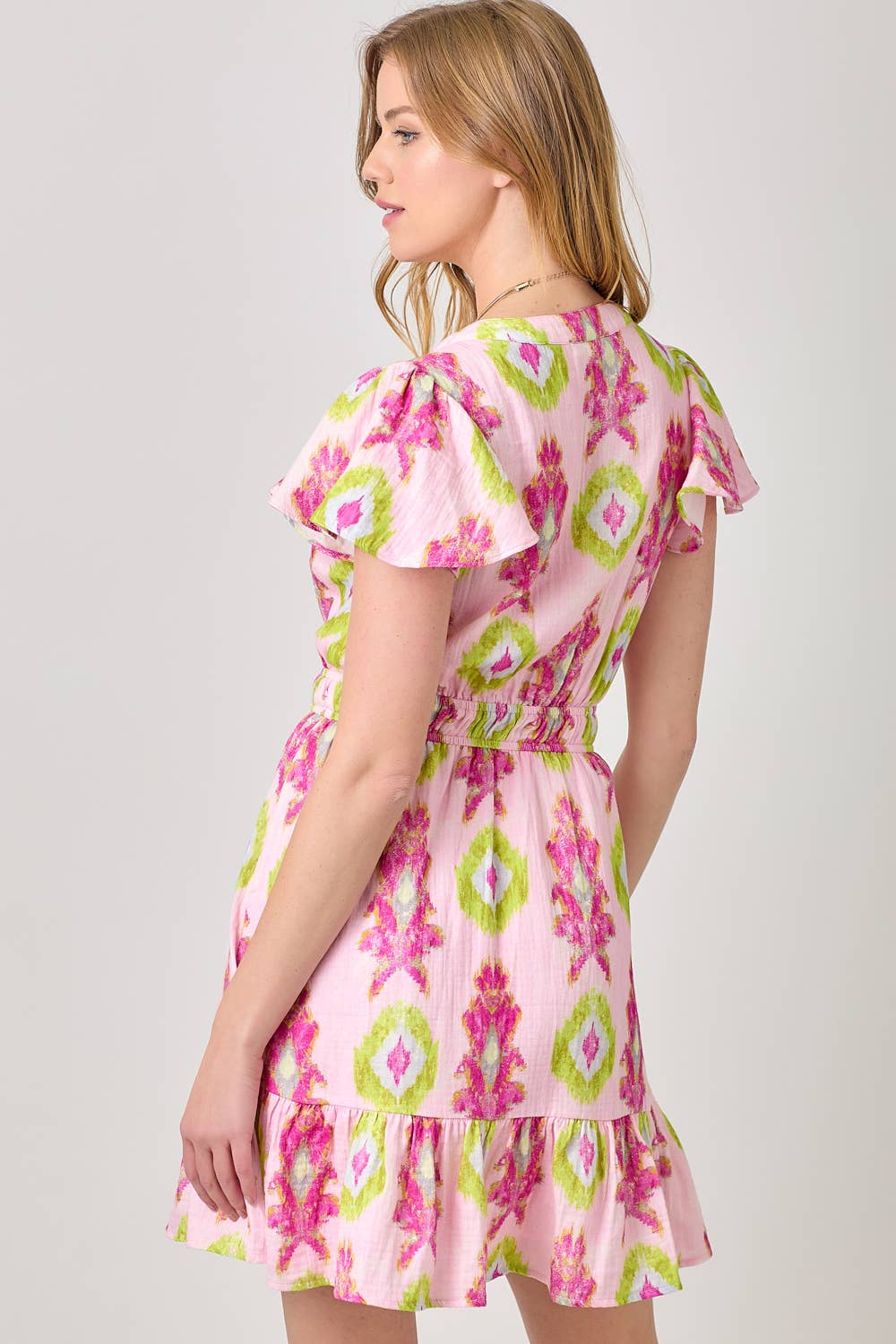 Mystree – Engroshandel Kjole - Dame – 61021 Trykt Dobbel Gauze Kjole3