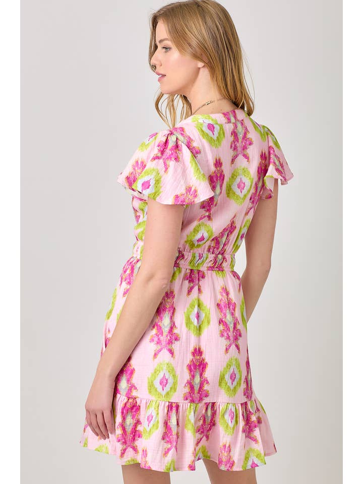 Mystree – Engroshandel Kjole - Dame – 61021 Trykt Dobbel Gauze Kjole3