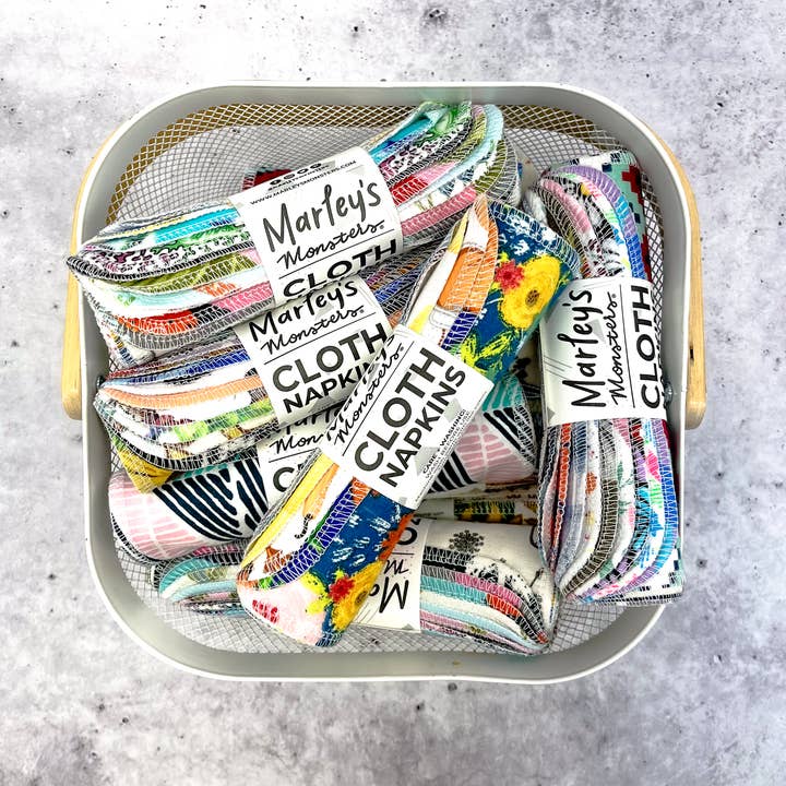 Marley's Monsters – wholesale Dinner & cloth napkin – Small Cloth Napkins: 12 Pack - Case of 61