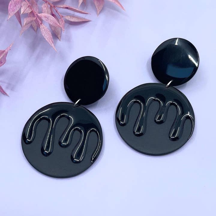 Pendientes Gothy Drip Drop para venta al por mayor de HELLO EMU