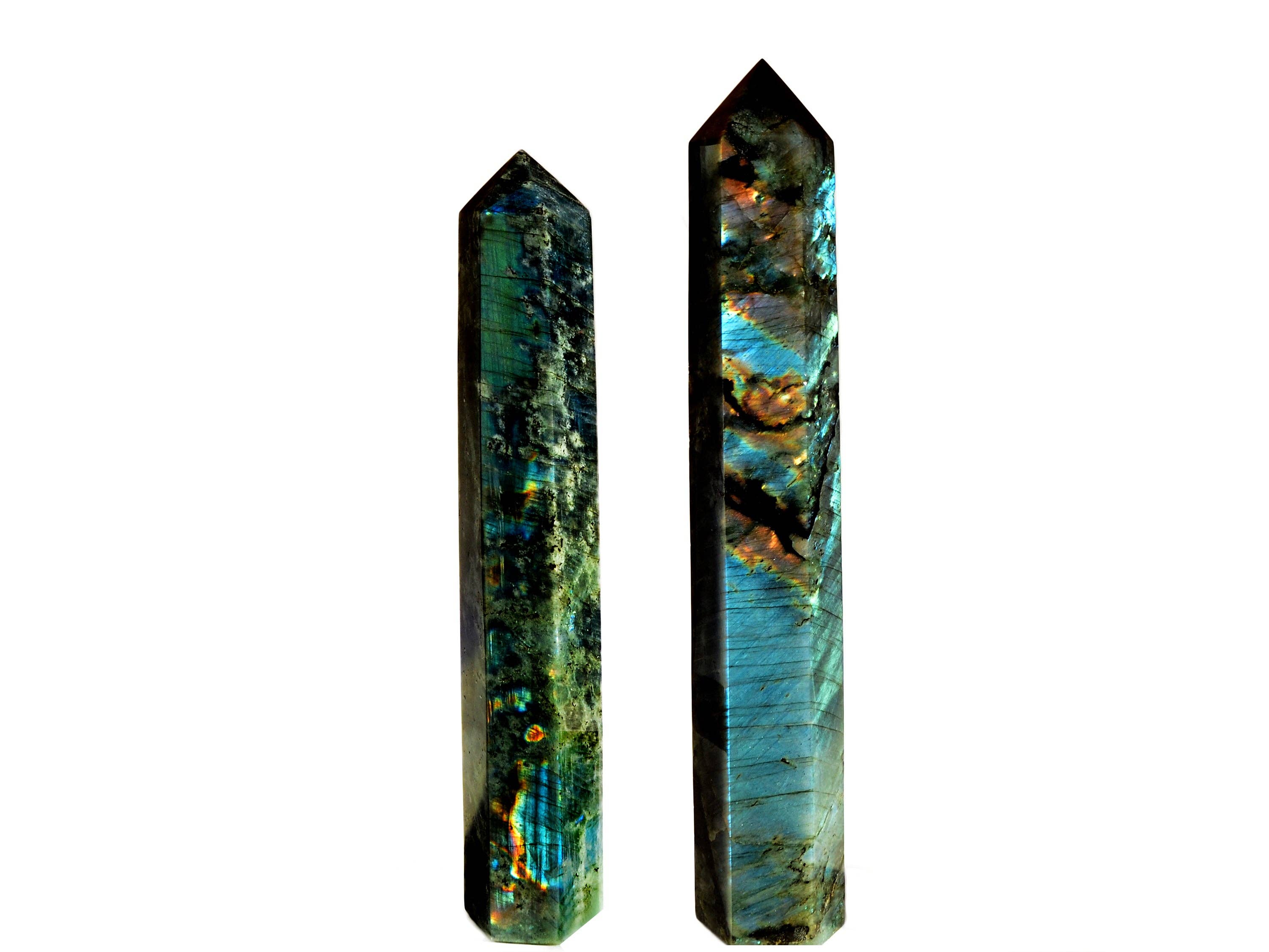 Kaia & Crystals - Wholesale Spiritual Stone/Crystal - XXXL Labradorite Crystal Tower 1.000g+8