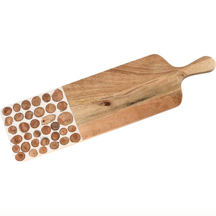 Serveringsbræt 'Timber', natur, træ, 66x18x2cm for engroshandel hos Dekoratief
