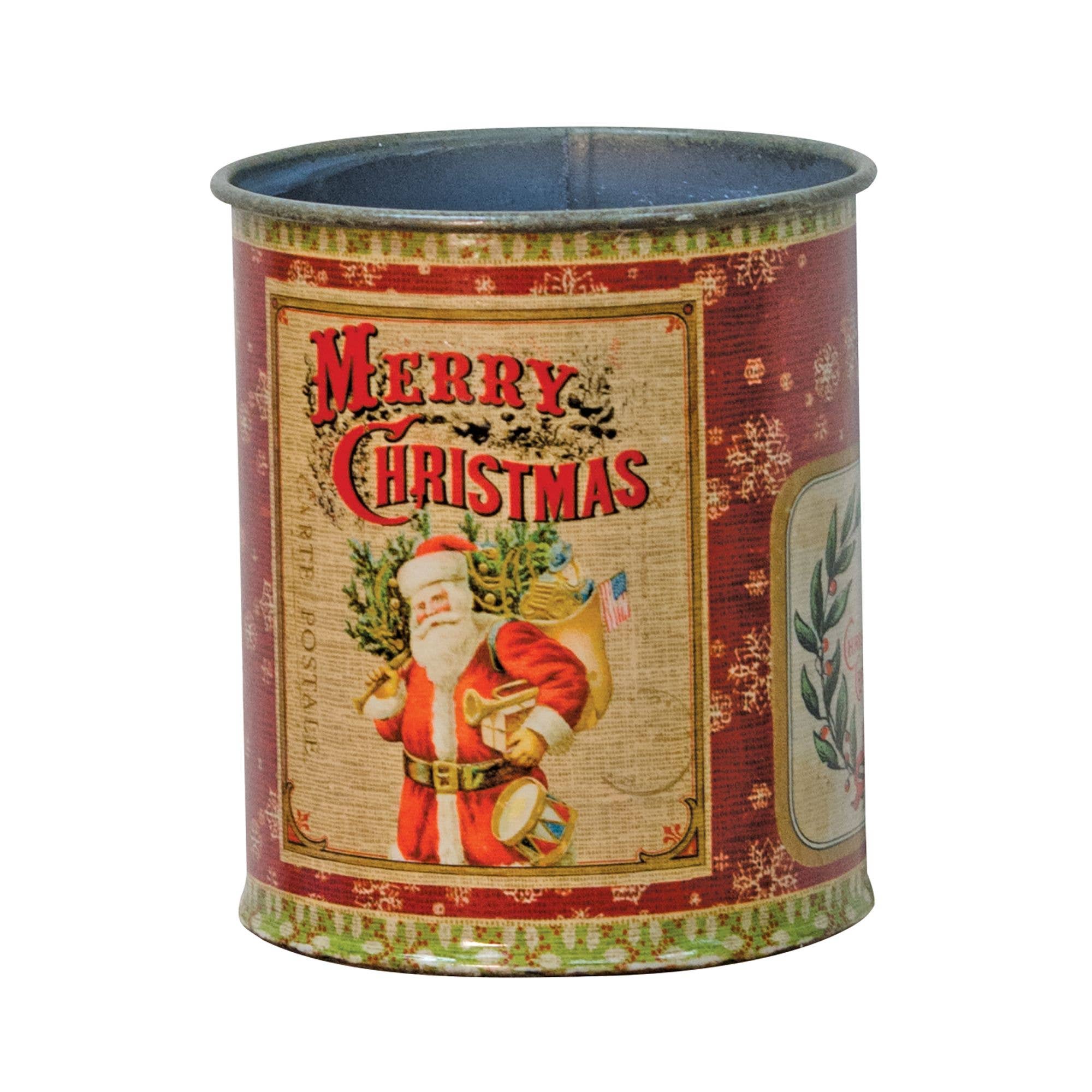 Col House Designs - Vente Décoration de Noël - Santa Can-étain1