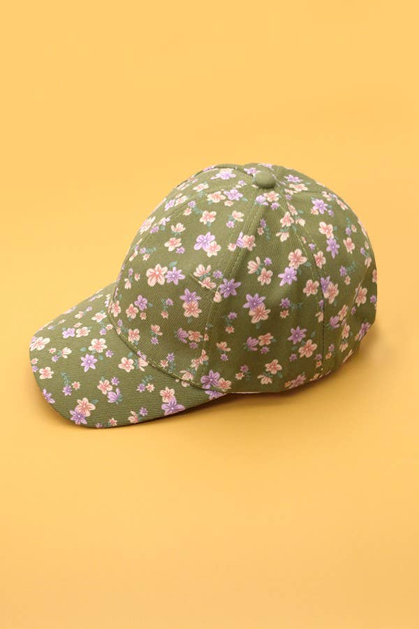JOSSLYN by wall to wall - Wholesale Baseball Cap - Women's - FLORAL CASUAL BASEBALL CAP | 40HW71610