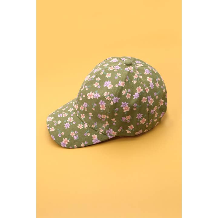 JOSSLYN by wall to wall - Wholesale Baseball Cap - Women's - FLORAL CASUAL BASEBALL CAP | 40HW71610