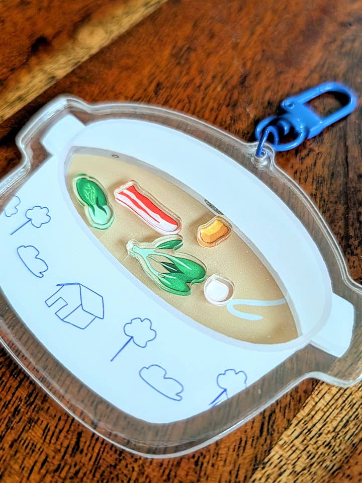 Llavero Acrílico de Olla Caliente - Shaker para venta al por mayor de NMC Design Studio