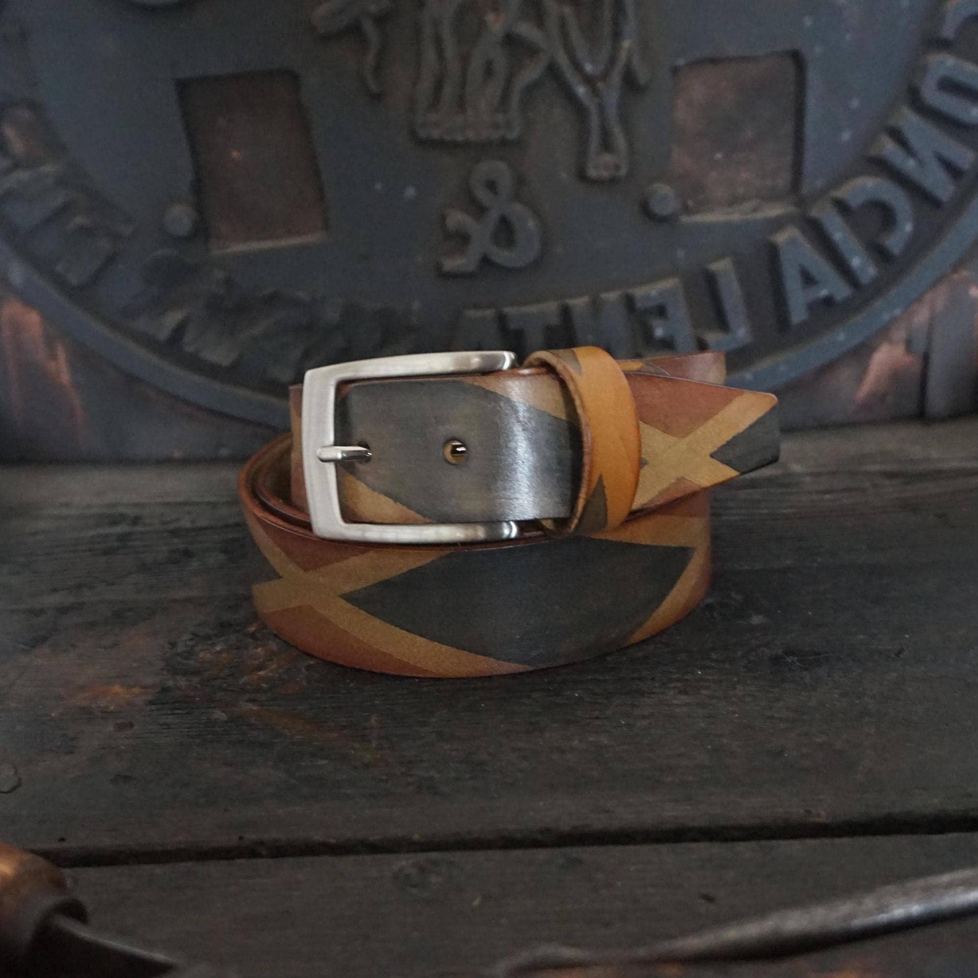 Mario Doni – Großhandel Gürtel – Damen – Handgefärbter Ledergürtel, Hergestellt aus Italienischem Leder #554