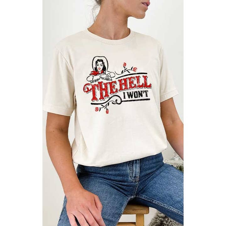 Vintage The Hell I Wont Country Western Graphic Tee and other Purchase Wholesale the hell i wont. Free Returns & Net 60 Terms on Faire trending on Faire.