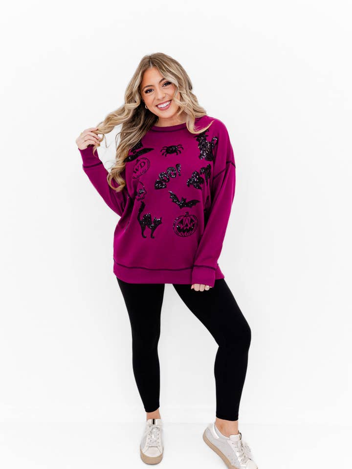 Whiskey Darling - Wholesale Sweatshirt - Women's - Sparkly Spells Sweatshirt1
