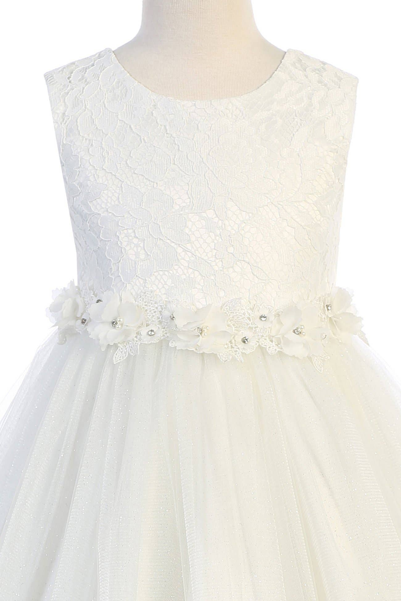 Kid's Dream - Wholesale Dress - Kids - Lace Glitter Tulle Girls Dress with Plus Sizes4