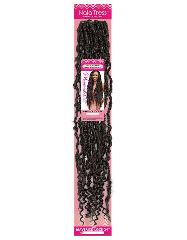 Esha Girl – Extensões de cabelo por atacado – Maverick Locs 61 cm - Cor 1B1