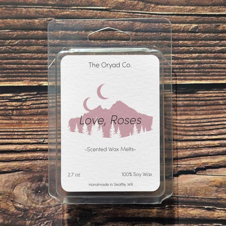 Love, Roses Wax Melt for wholesale by The Oryad Co.