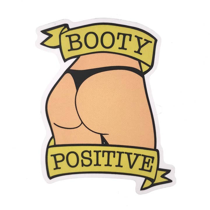 Booty Positive Vanilla Sticker for wholesale by Geeky And Kinky
