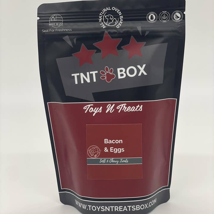 Bacon N Eggs Soft N Chewy Dog Treats  for wholesale by Toys N Treats Box