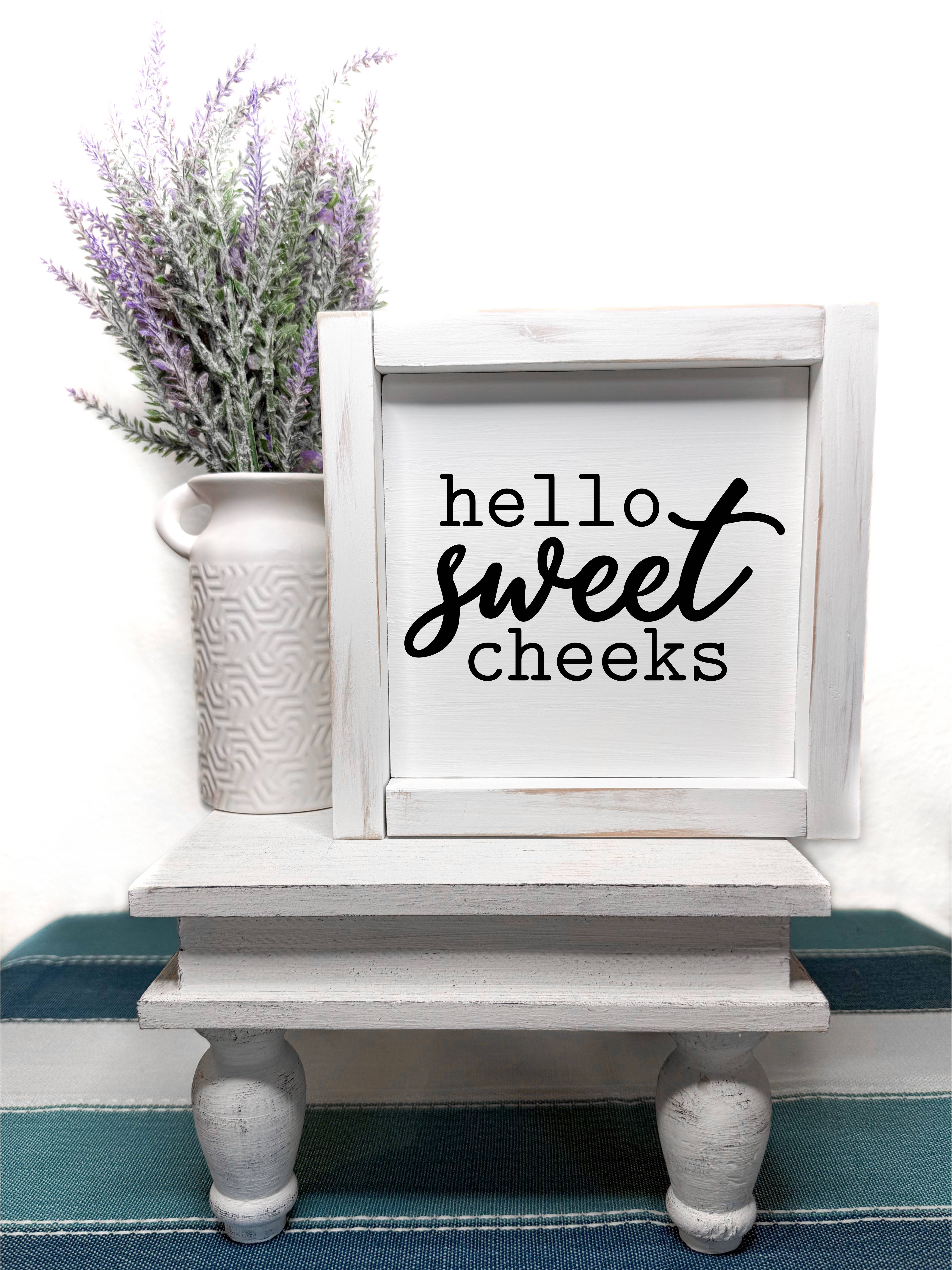 Ruaille Buaille Co – Großhandel Badezimmerschild – Neutrale Badezimmerdekoration | Holzgerahmtes rustikales Badezimmer-Schild0