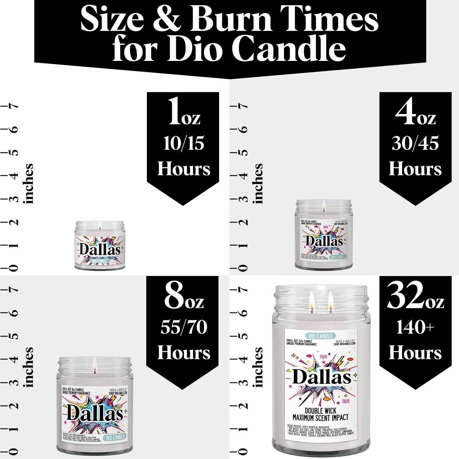 Dio Candle Company - Wholesale Pot/gevulde kaars - Dallas kaars6