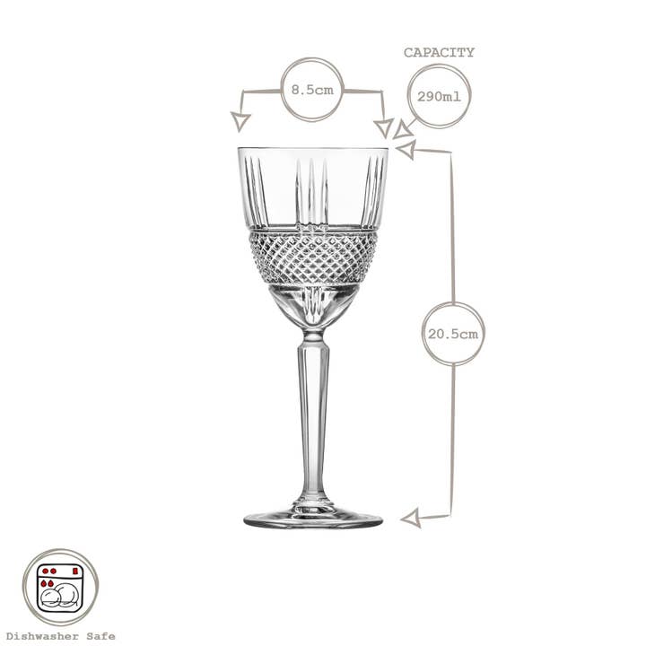 Rinkit Pty Ltd - Wholesale Wine glass - 290ml Brillante Wine Glass2