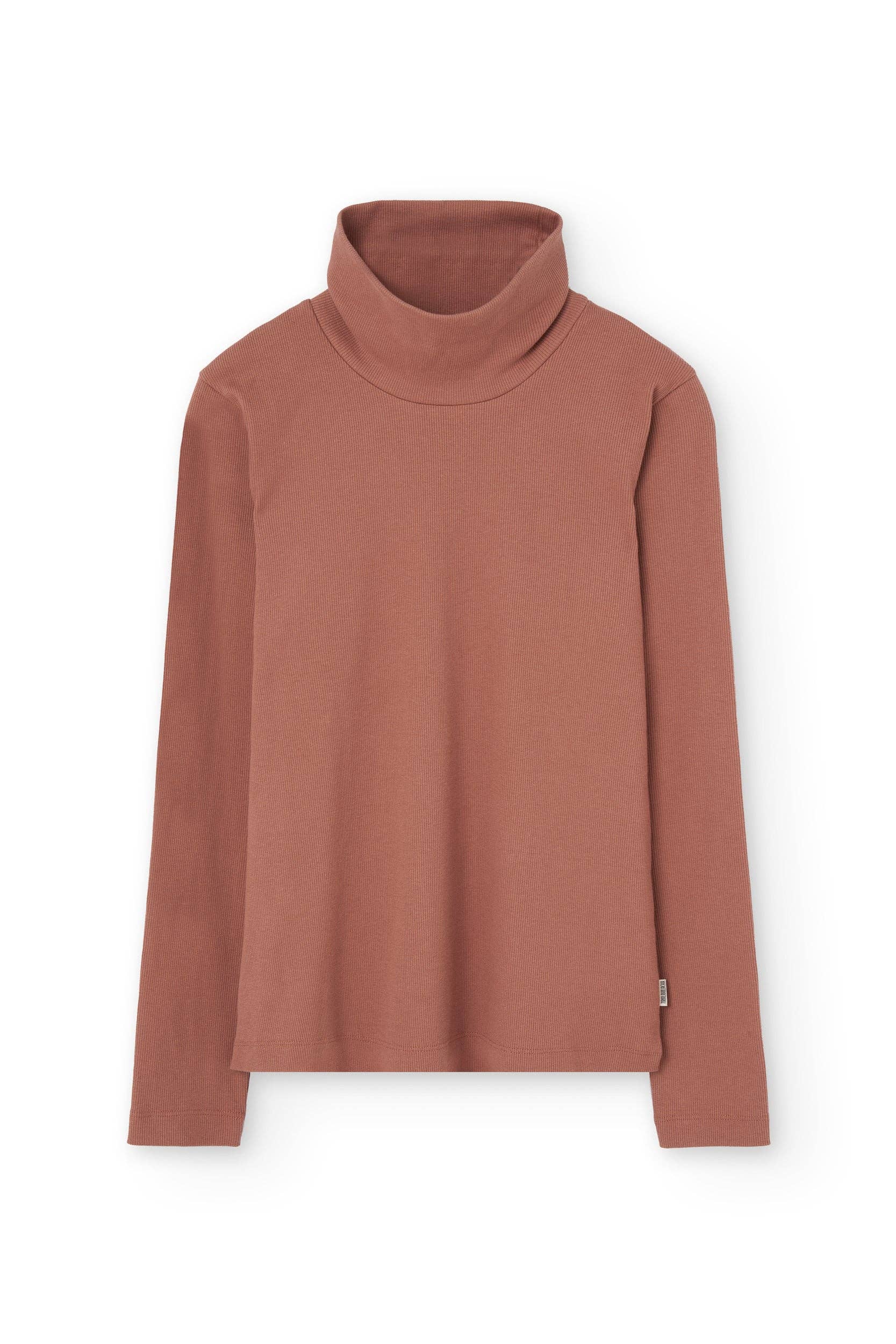 Pink Top orgánico de cuello alto acanalado en rosa for wholesale on Faire3