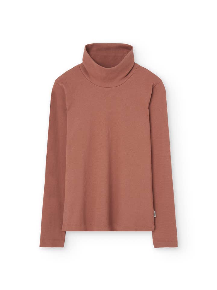 Pink Top orgánico de cuello alto acanalado en rosa for wholesale on Faire3