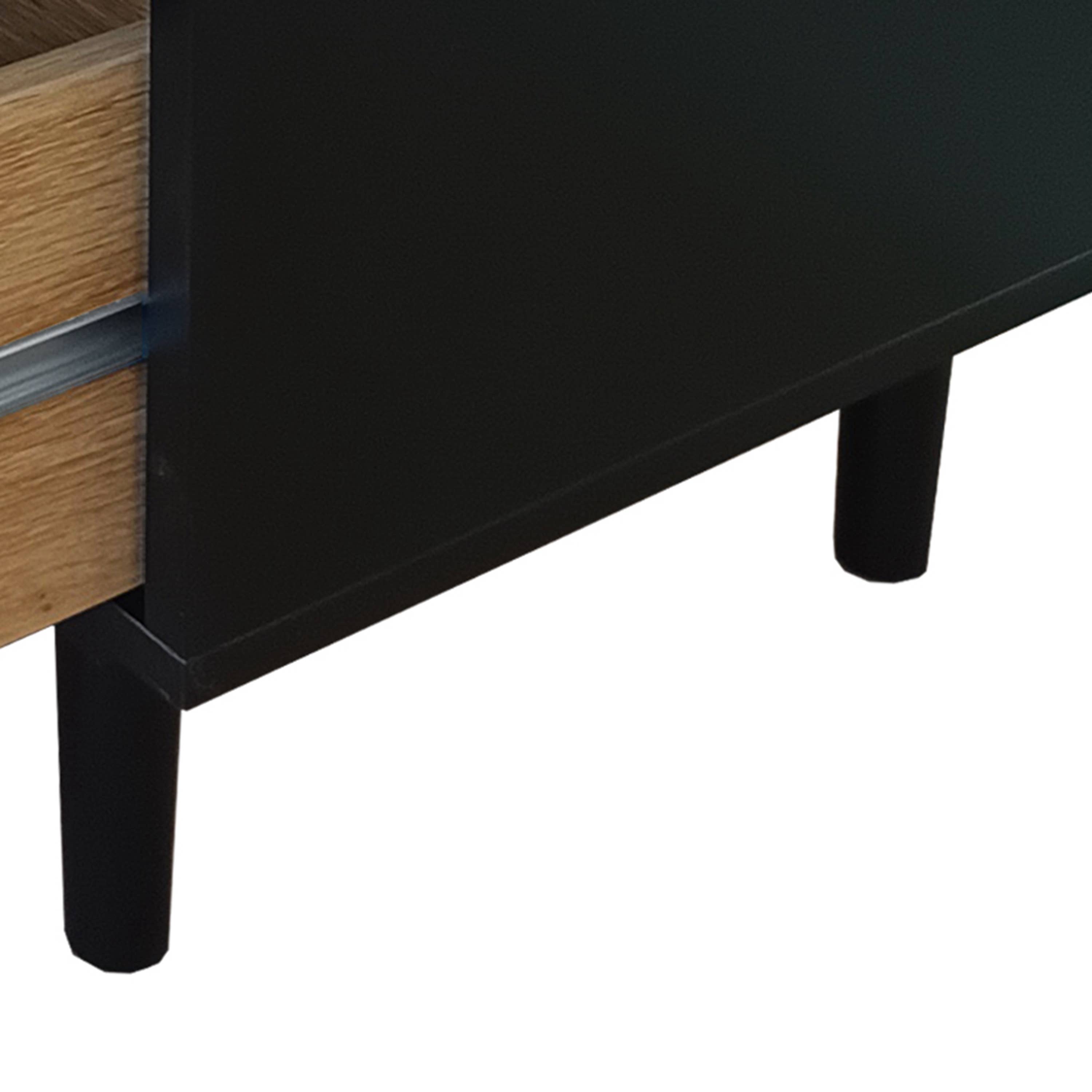 39F INC CANADA - Wholesale Cabinet - 59in 6-Drawer Rattan Storage Dresser, Natural/Black Finish11