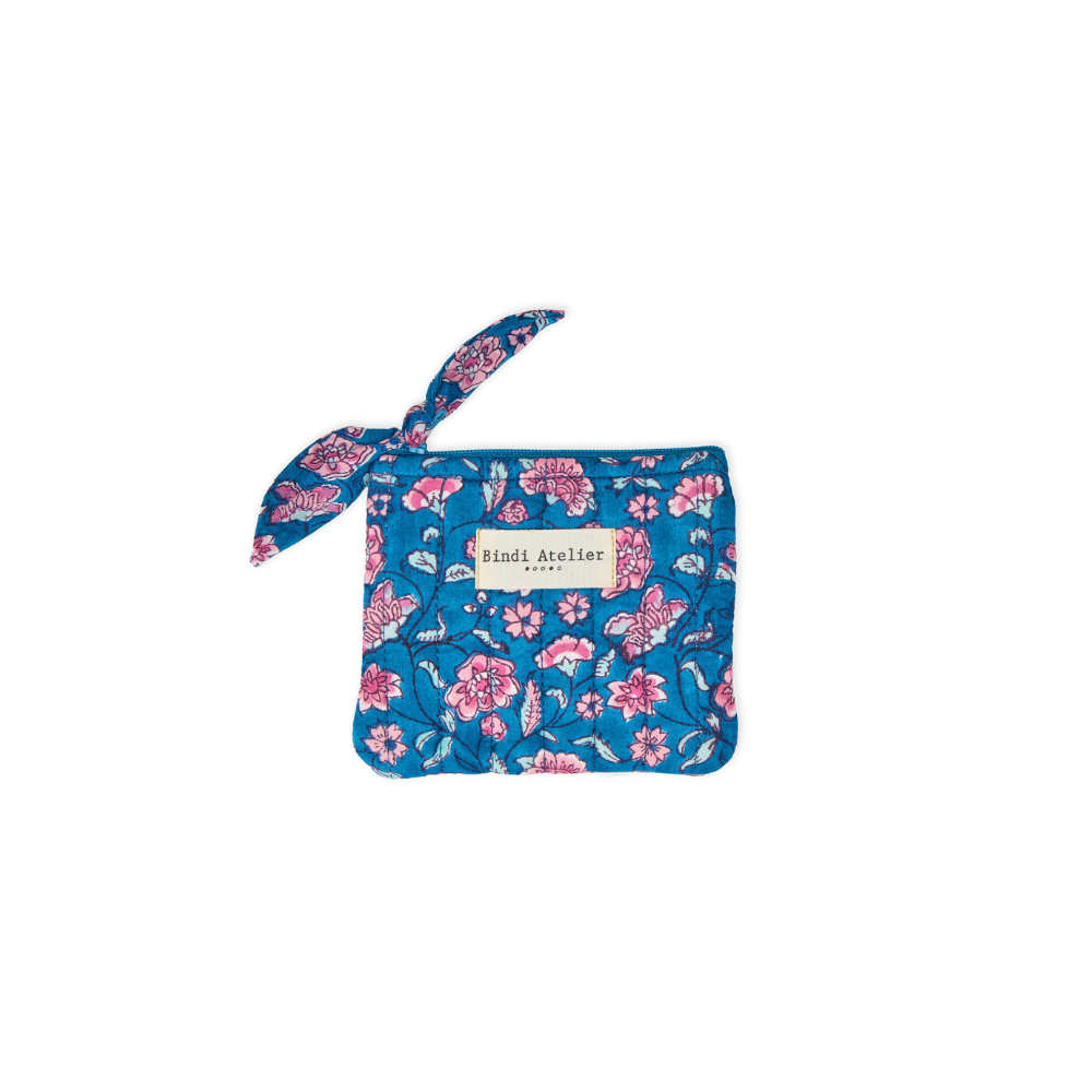 Bindi Atelier - Wholesale Coin Purse - Women's - Block-printed cotton wallet - Edel0
