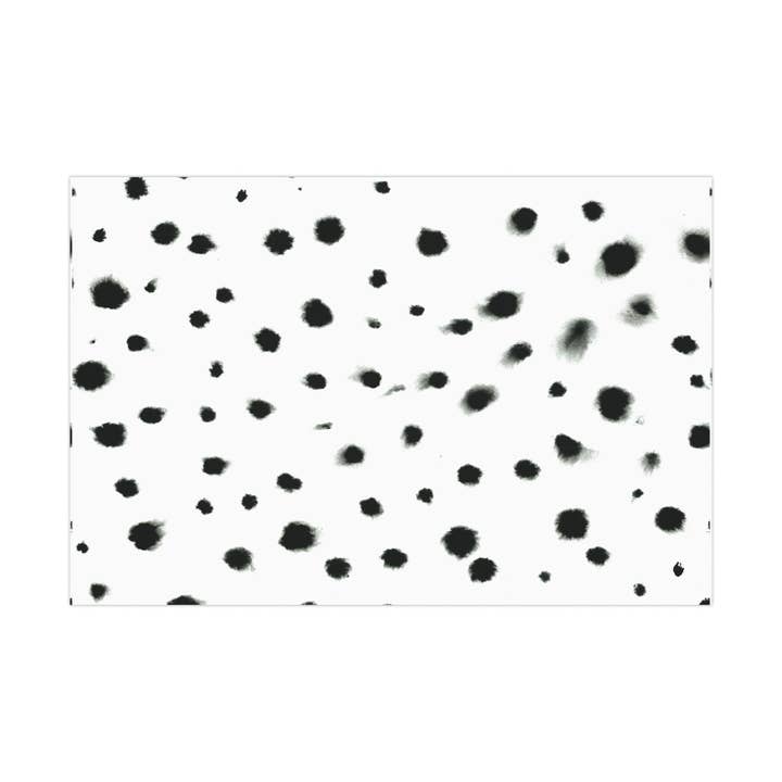 Smudged Black Spots on White Gift Wrapping Paper for wholesale by kierst