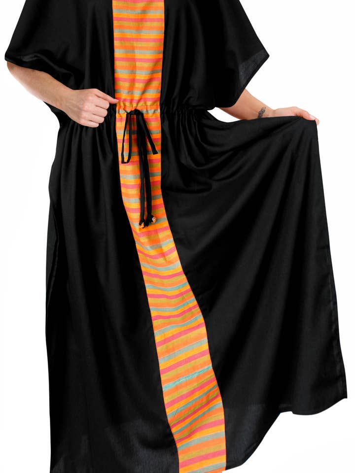 Women's Rayon plus Cover up Lounge Casual Night wear Caftan for wholesale by LA LEELA \ HAPPY BAY