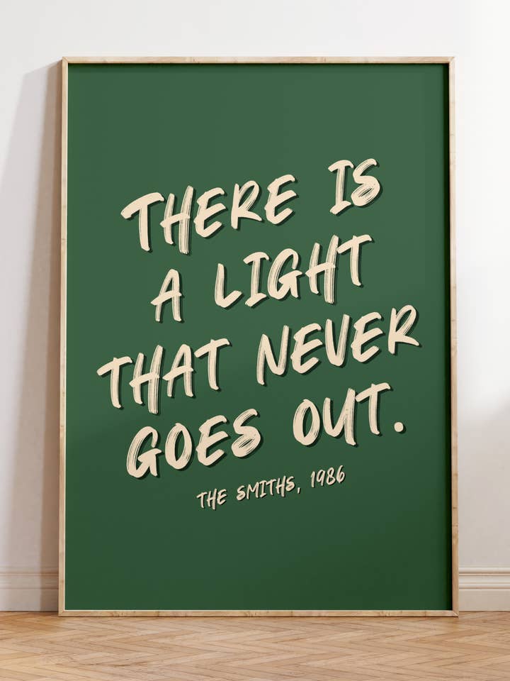 The Smiths Song Lyrics Print | Music Wall Art Poster | Funky for wholesale by By Honey Studios