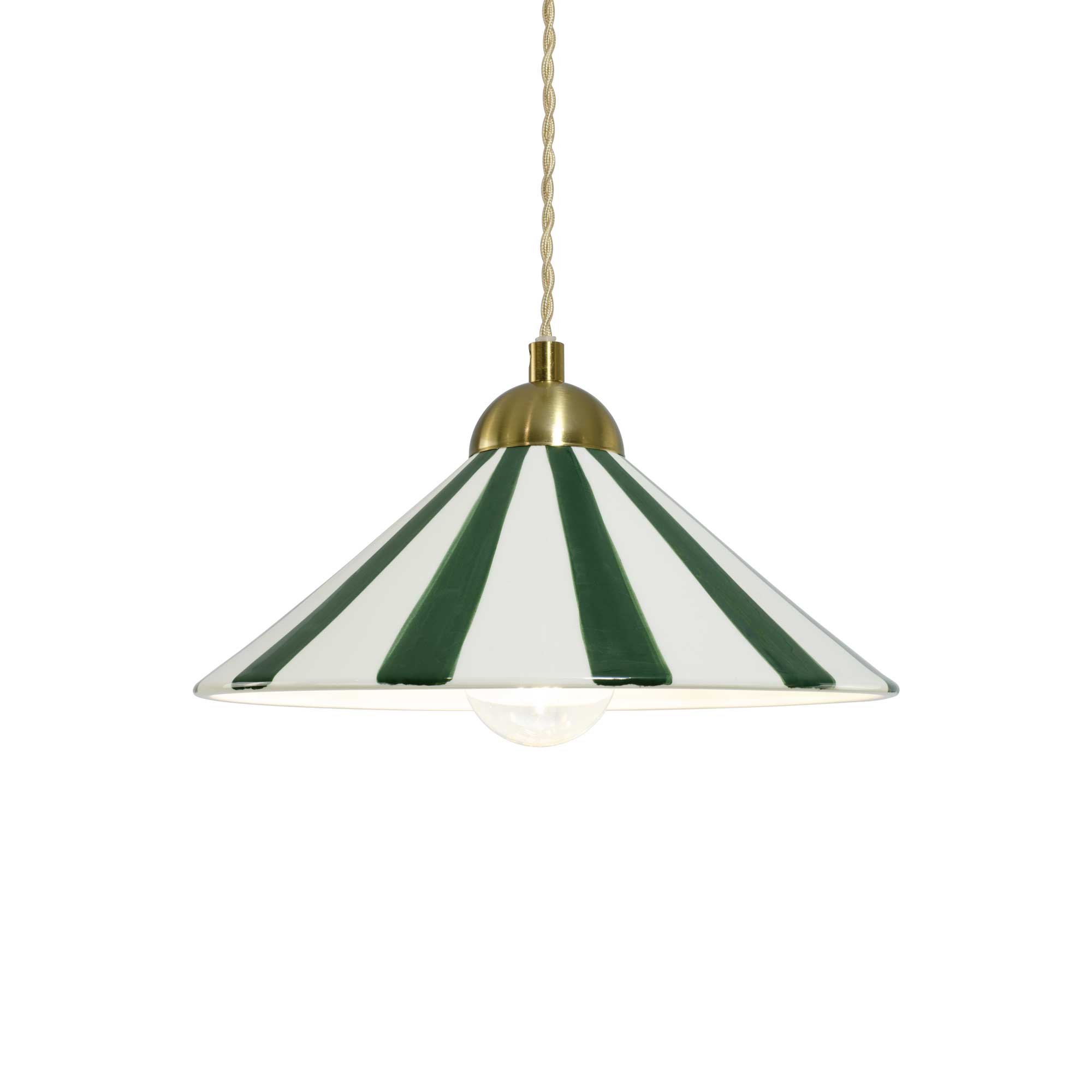 C-Création – wholesale Ljuskrona/hängande ljus – Handgjord tvåfärgad keramikhängare Praya13