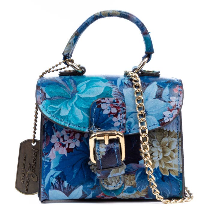 Annicco mini borsa a mano. Pelle autentica fiori per la vendita all'ingrosso da parte di FIRENZE ARTEGIANI