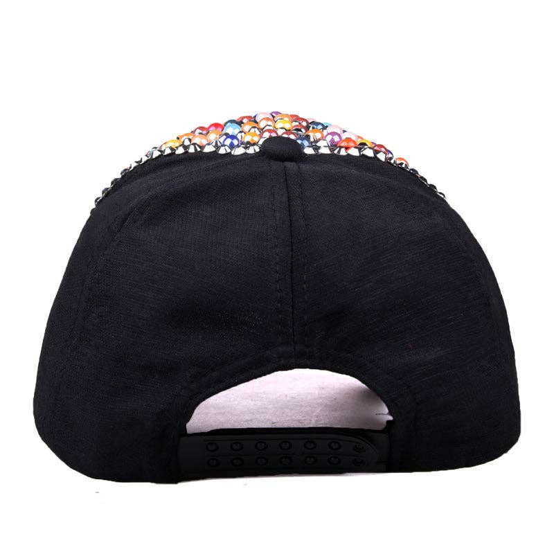 Ole - Vente Casquette de baseball – femme - Casquette en perles et strass C050613